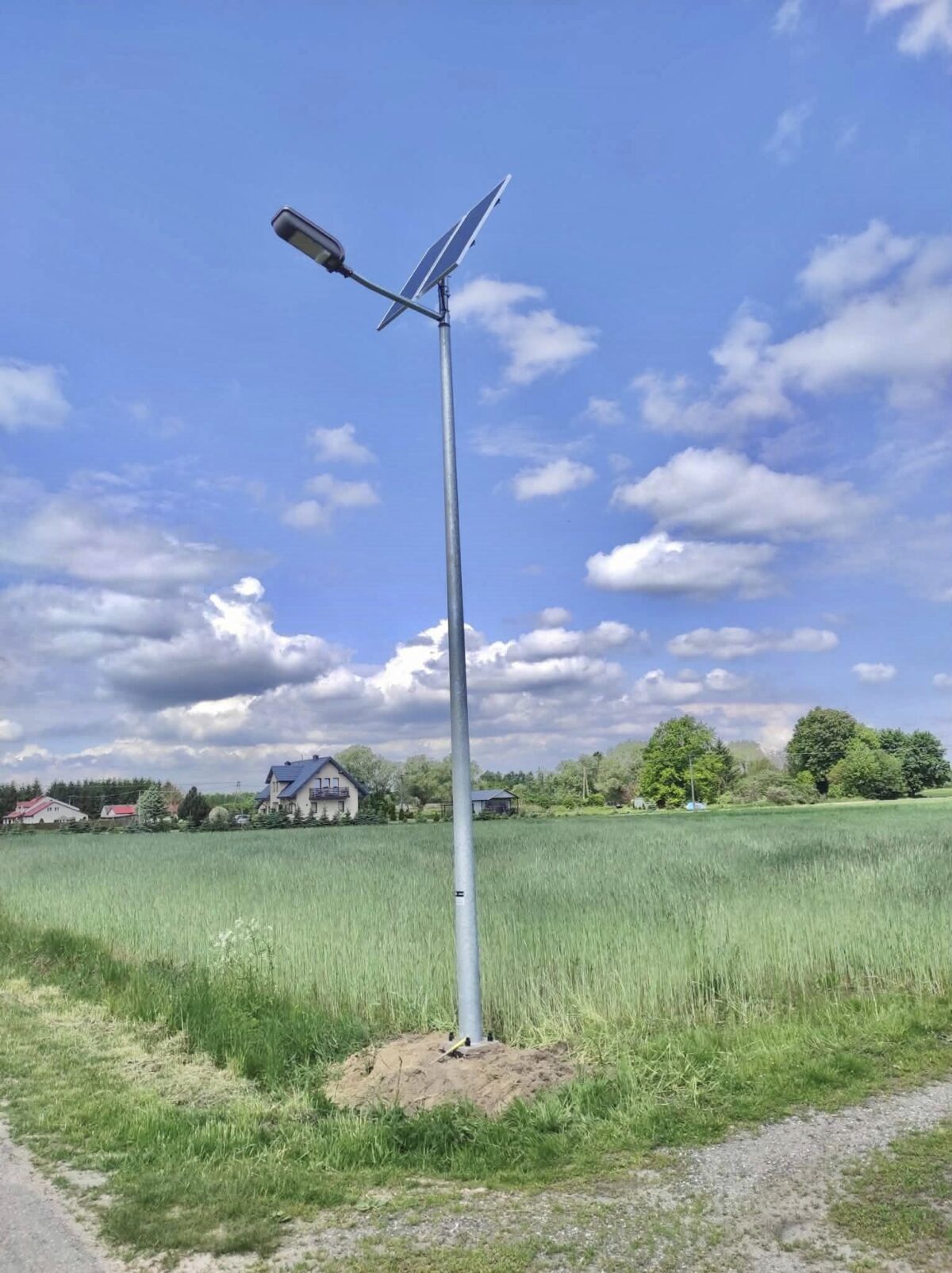 Nowe lampy solarne na terenie Gminy Łąck