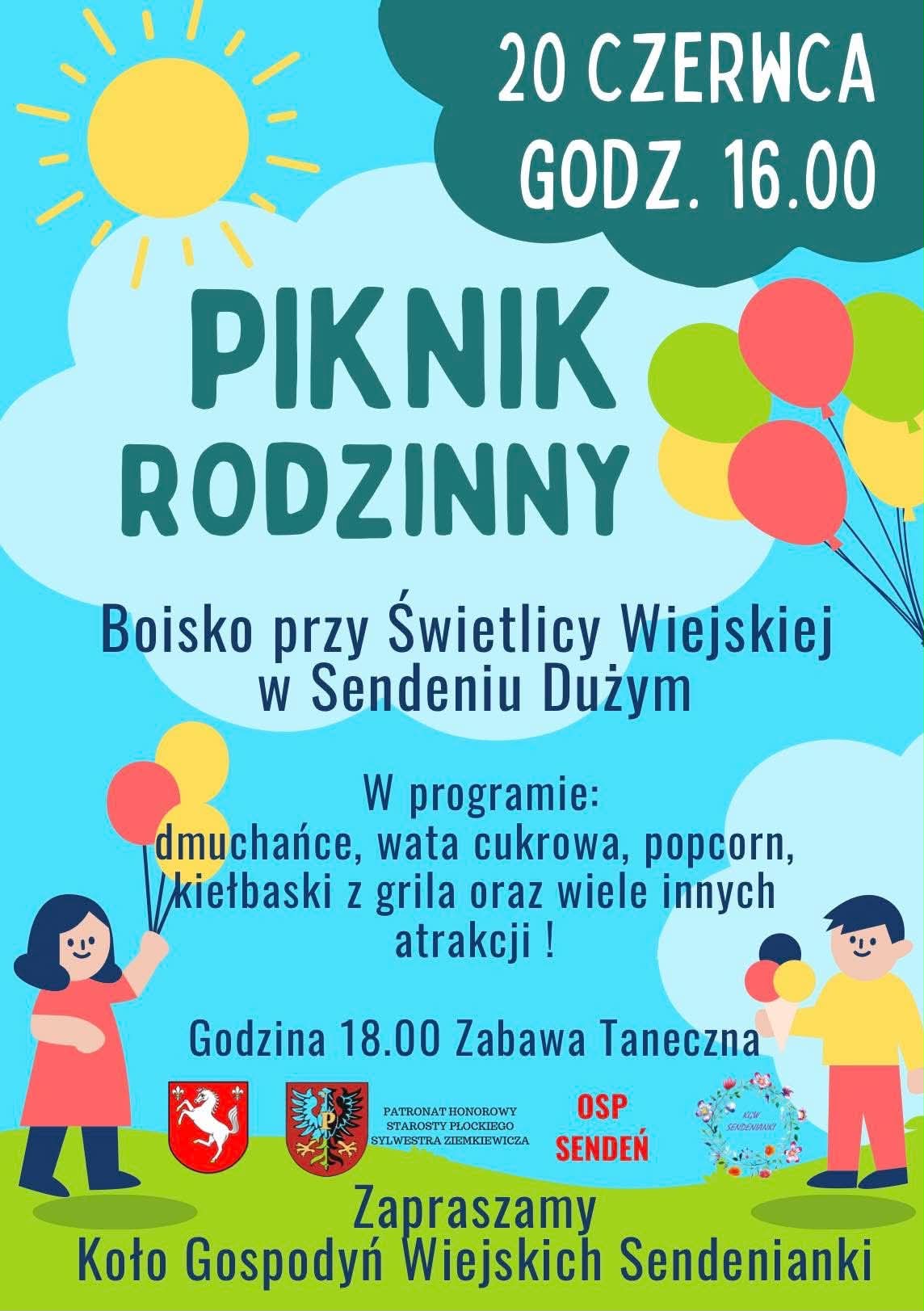 Piknik Rodzinny na boisku w Sendeniu 🧺❤️🌿